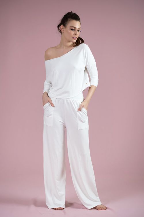 Pantalona Comfy Off White