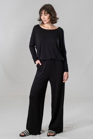 Blusa Raglan Bamboo Preta