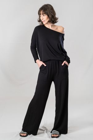 Blusa Raglan Bamboo Preta