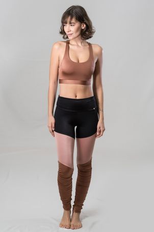 Legging Drapeada Bronze