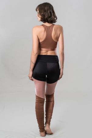 Legging Drapeada Bronze