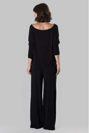 Biquíni Blusa Manga Longa Bamboo Preto