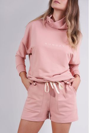 Shorts Abraçar Rosa Chá