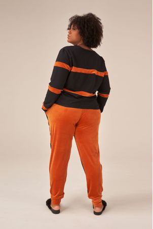 Calça Moletom Duo Caramelo Preta