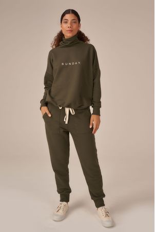 Blusa Moletom Sunday Deep Green
