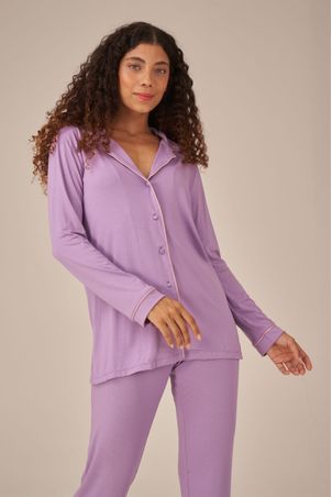 Pijama Longo Classic Tulipa