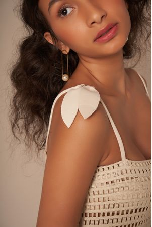 Vestido Saída Alças Magnólia Areia