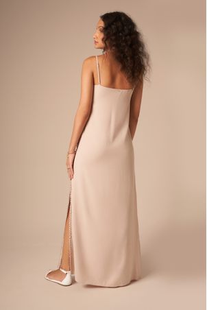 Vestido Longo Natural Nude