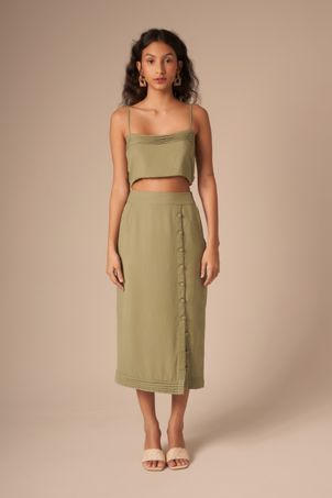 Top Natural Verde Oliva