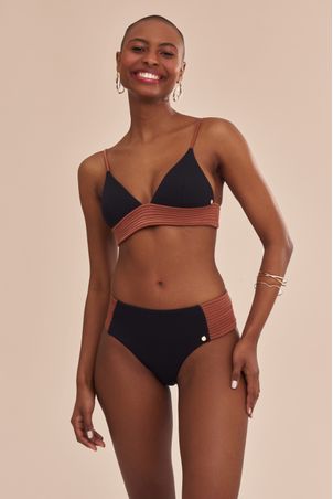 Top Biquíni Falésias Fabi Preto