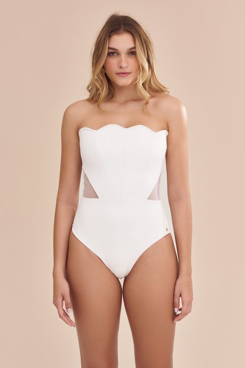 Maiô Conchas Off White