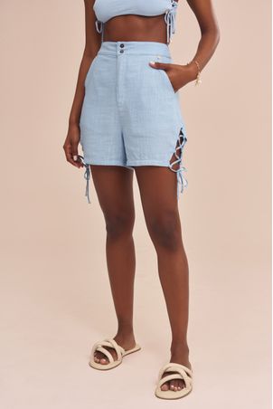 shorts aquamarine topázio