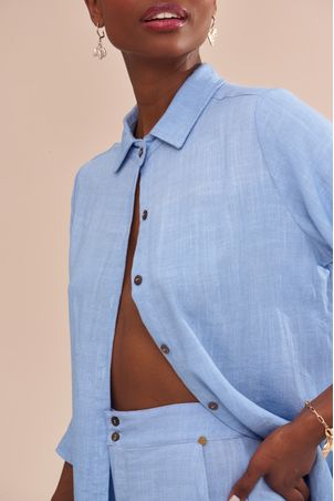 camisa aquamarine topázio