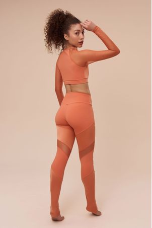 Top Manga Longa Athletic Papaya