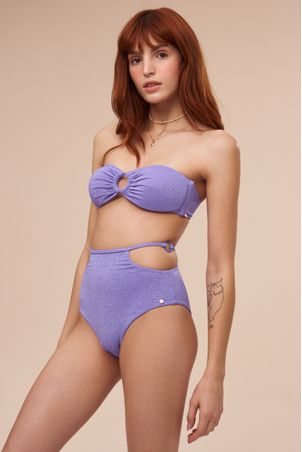 Top De Biquini Strapless Rebeca Serena Lavanda
