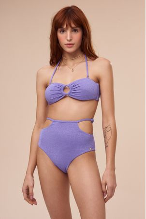 Top De Biquini Strapless Rebeca Serena Lavanda