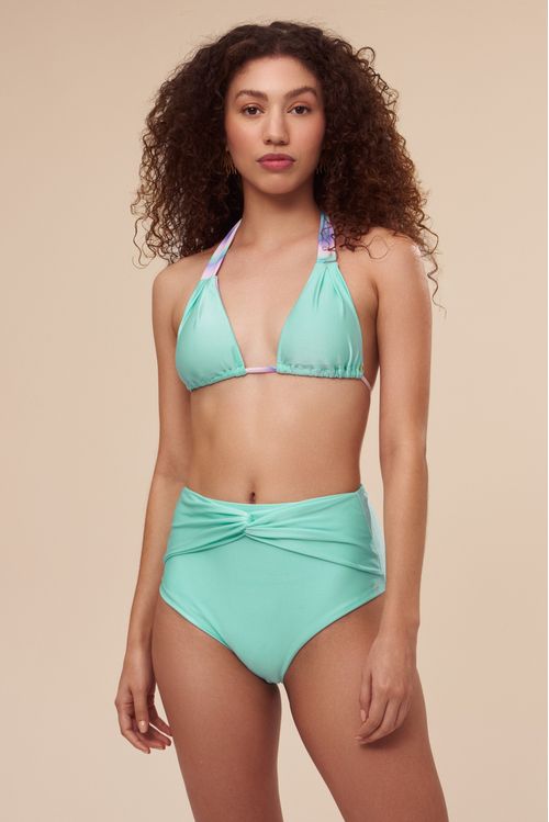Hot Pant Madrepérola Verde Água