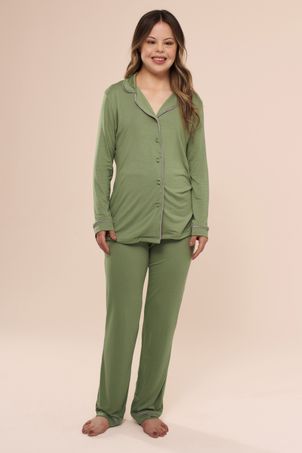Pijama Longo Classic Alecrim