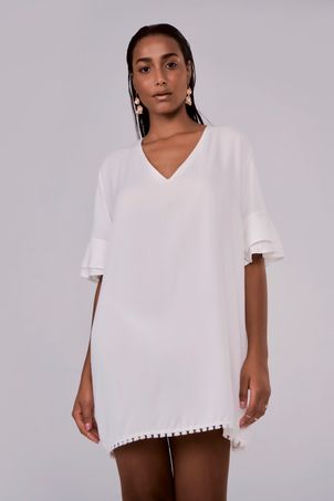 Vestido Curto Atenas Off White