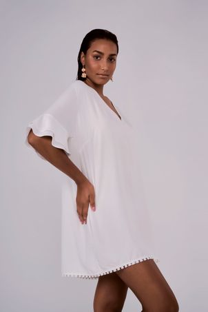 Vestido Curto Atenas Off White