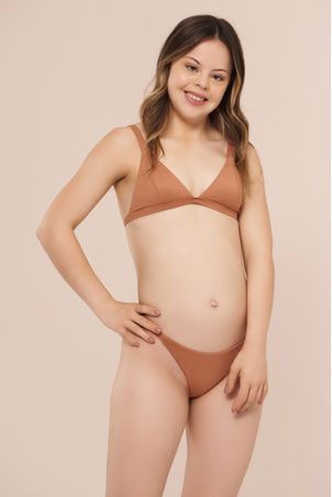 Top Biquíni Triângulo Fiorella Corpo Caramelo