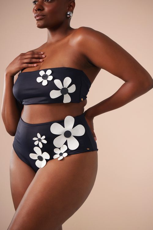 Top Bandeau Bem me Quero Preto