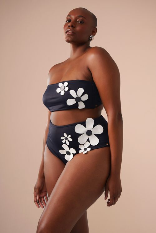 Top Bandeau Bem me Quero Preto