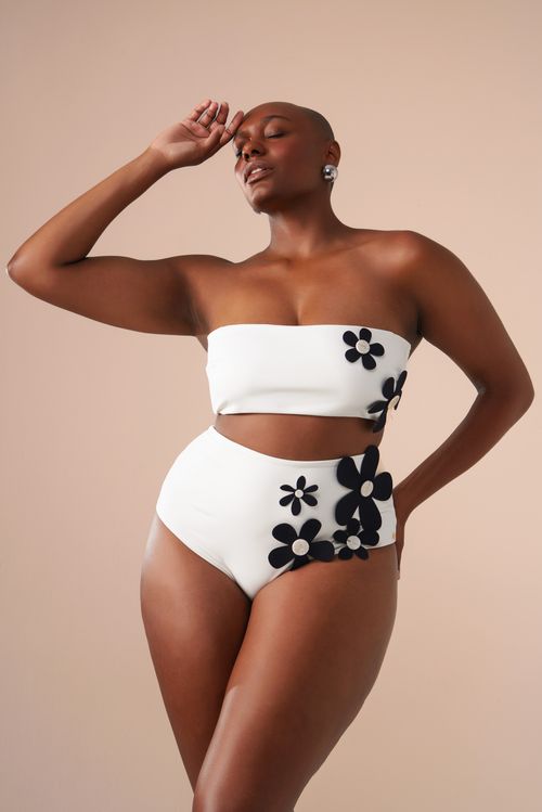 Top Bandeau Bem me Quero Off White