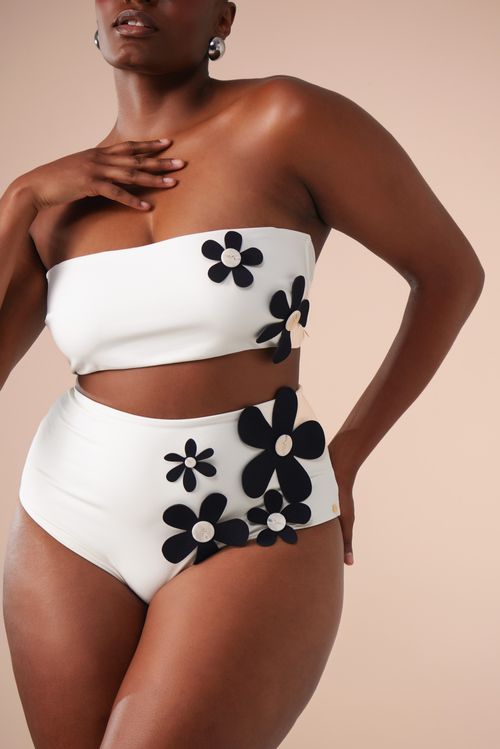Top Bandeau Bem me Quero Off White