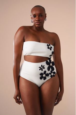 Biquíni Hot Pant Bem me Quero Off White