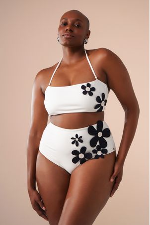 Biquíni Hot Pant Bem me Quero Off White