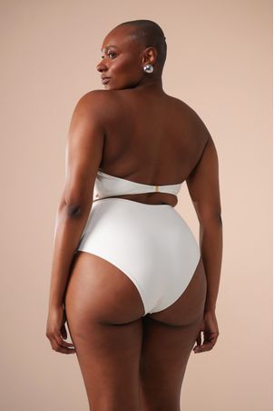 Biquíni Hot Pant Bem me Quero Off White