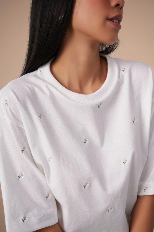 T-shirt Bem me Quero Off White