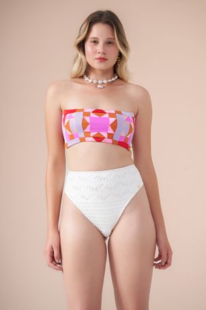 Top biquíni faixa greenkini solaris pink