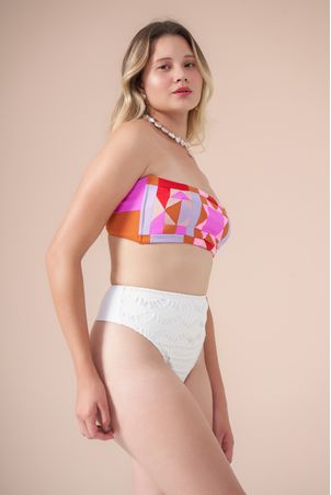 Top biquíni faixa greenkini solaris pink