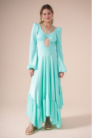 Vestido longo água fresca