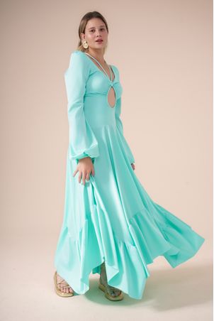 Vestido longo água fresca