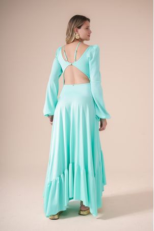 Vestido longo água fresca