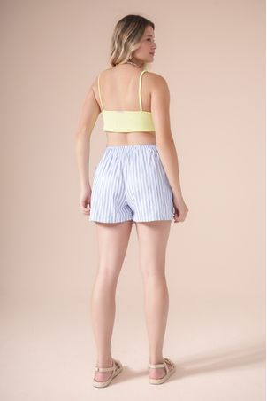 top canelado leah neon yellow