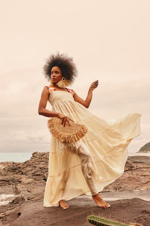 Vestido longo saída greenkini solaris