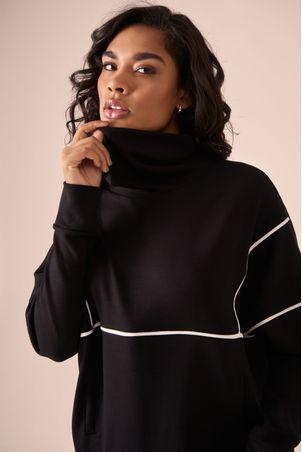 blusa raglan lume preta