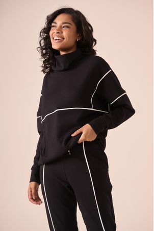 blusa raglan lume preta