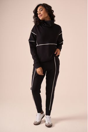 blusa raglan lume preta