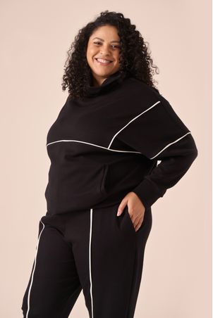 blusa raglan lume preta