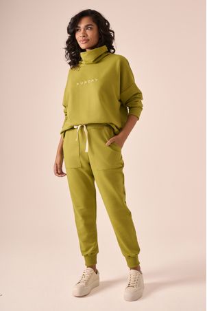 Blusa moletom sunday verde verão