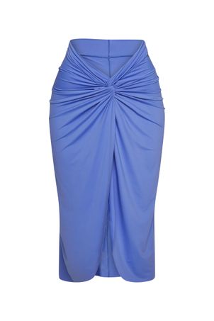 Saia bio com trançado frontal bio artemis azul lazuli