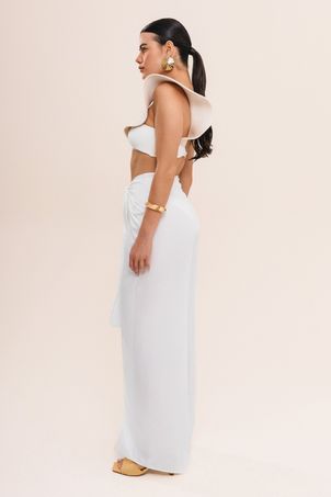 Calça transpassada maragogi off white