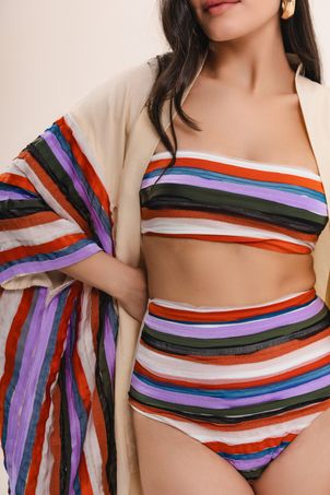 Biquíni Top Strapless Bandeau Killa Multicolor
