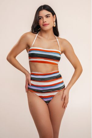 Biquíni Top Strapless Bandeau Killa Multicolor