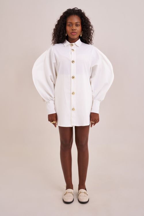 camisa ciclos estruturada off white